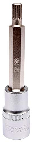 SOCKET BIT SPLINE 12 M8 L100MM