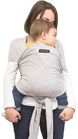 Suavinex 400870 Baby Wrap Fascia Portabebè Elastica - Grigio
