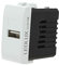 Caricatore USB 5V 2,1A Compatibile Con Bticino Living Light,Presa USB Da Parete Per Scatola 503 504 505 Fast Charge (Bianco)