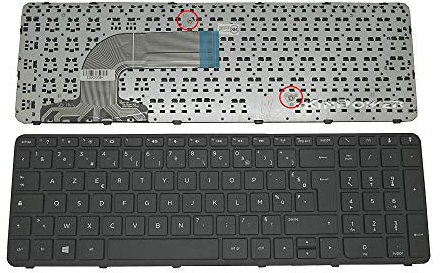 Clavier AZERTY Français Compatible avec HP 15 Series 15-G avec Frame