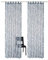 SIMPVALE 2er Set Vorhang mit Schlaufen Klassischer Druck Voile Transparent Vorhänge für Gardinen Schlafzimmer Wohnzimmer Balkon, Grau, 140x175 cm