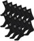 hummel Unisex Sportsocken Basic - 15er Pack I Schwarz 46/48