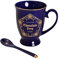 Elbenwald Harry Potter Sammel Tasse Schokofrosch Motiv mit Löffel 270 ml Keramik blau