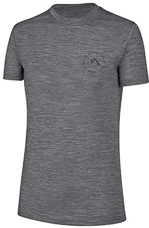 Black Crevice Damen Merino T-Shirt, grau, 40