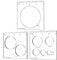 inBovoga 3Pcs Circle Inlay Templates, Router and Decorative Templates for Woodworking, Router Jig Template