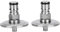 Nimomo 2Pcs 1.5in Tri Clamp to Ball Lock Post, Gas Post Adapter, 304 Stainless Steel Keg Tri‑Clamp Adapter Brewing Fitting