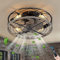 TRUYOK E27 Retro Deckenventilator Mit Beleuchtung und Fernbedienung Leise Fan Deckenleuchte Industrial Vintage Eisenkäfig Ventilator Deckenlampe Für Schlafzimmer Wohnzimmer Küche Lampe Pendelleuchte