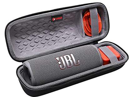 XANAD Hart Reise Tragen Tasche für JBL Flip 6 Bluetooth Box Wasserdichter portabler Lautsprecher - Schutz Hülle (Gray)