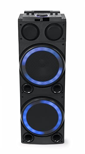 M-1982 DJ Enceinte Bluetooth avec USB 2.0 pour Lire et Charger 2 entrées 1 Mic + 1 Mic/Guitare