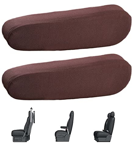 LONGHAO 2 Pcs Universal Auto Mittelkonsolenabdeckung,Auto Stuhl Armlehnenbezug,Armlehnenbezug FüR Autositze,Charme Kaffee Farbe Autositz-Armlehnenabdeckung,Autositzzubehör (Charme Kaffee Farbe)