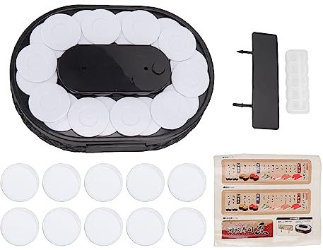 Aramox Rotary Sushi Machine, Rotary Sushi Machine Automatischer Drehtisch-Ausstellungsständer Swing Tray Turntable für Sushi-Dessert-Cupcake (Sushi)