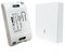 Punxasl Kit interruttore wireless RF433 Telecomando a parete + Mini relè radio per montaggio a incasso nessun cablaggio necessario modulo interruttore (1 interruttore + 1 ricevitore)