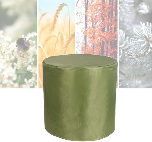 ATYUJKB Rund Gartenmöbel Abdeckung Wasserdicht 150x110cm, 420D Abdeckplane Gartenmöbel Schutzhülle, Gewebe Wasserdicht Abdeckhaube, Abdeckung für Gartenmöbel Schwerlast