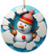 Schneemann-Türhänger | Keramik-Türhänger | Weihnachts-Haustürschild, Schneemann-Keramik-Haustüraufhänger, Outdoor-Haustürdekoration Bellv