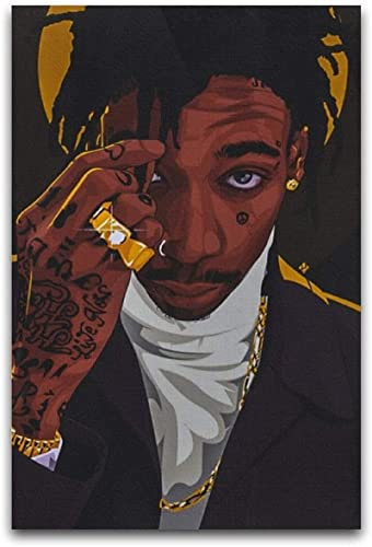 VALCLA Leinwand Druck Poster 50 * 70cm Senza Cornice Wiz Khalifa Hip Hop Rap Stampa Quadri per soggiorno Camera da letto decorazione