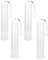 Persistence 4 Pack Extendable Plastic Paint Brush Case Clear Long Paint Brush Holder Tube Storage Pencil Container