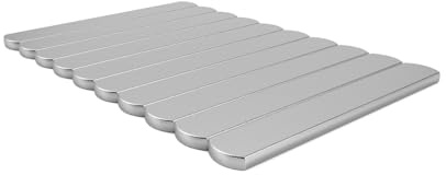 10 Stück à 0,2kg Stahlstäbe für Gewichtsweste & Gewichtsmanschetten, Verstellbare Gewichtsplatten (Gesamt 2kg), Rostfreie Zusatzgewichte für Hand- & Fußgelenk