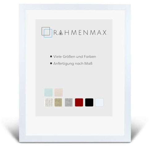 RahmenMax Skane Puzzlerahmen 33x98 cm Bilderrahmen Weiss matt Hintergrund Weiss Kunstglas klar