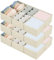 DIMJ Schubladen Organizer Schrank Organizer - Kleiderschrank Organizer Stoff, Ordnungssystem Kleiderschrank Faltbare Unterwäsche Organizer, Organizer Schublade für Kleidung, 12 Stück(Beige)