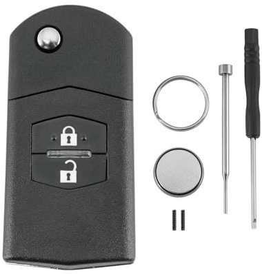 For Mazda MX5 Car Key Battery For 2 3 5 6 RX-8 2 Buttons Car Key Fob Case Battery CR1620 Pin Removal Tool