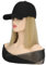 ZASCHMOY Baseballkappe mit Haarverlängerungen, Kurze Glatte Haar Perücke mit Kappe, Kunstfaser Hut Perücken für Frauen (Blond)