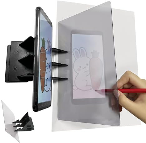 LANAFAY Drawing Projector, Drawing Boards, Optical Drawing Board 11.81in, Drawing Sketching Tool, Waterproof Tracing Board Sketching Lens Sketch, Image Reflection Painting Aid for Beginners Kids