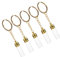 Generic 5pcs Glass Bottle Pendant Cute Small Keychain Miniature Bottles Tiny Hanging Keychain Tiny Jars Perfume Small Bottle Keychains Small Glass Vials Keychain Key Ring Zinc Alloy Golden
