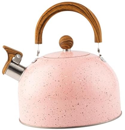FLCPJGV Stainless Steel Whistling Kettle Hot Water Tea Kettle Whistle Stovetops Tea Pot for Gas
