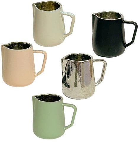 KICHOUSE 5Pezzi Mini Tazze Accessori per Casa delle Decorazioni Eleganti Diverse Colorazioni per Creare Realistiche e Romantiche