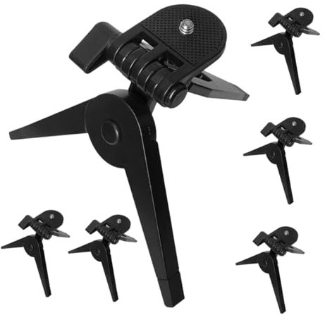 iplusmile 6 Pezzi Treppiede Portatile per Fotocamera e Smartphone Multifunzione con Stabilità Migliorata per Webcam e Telefono per Tavolo e Viaggio