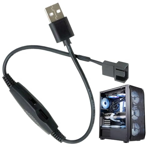 Generisch USB Zu Lüfter Adapter,3-Pin/4-Pin USB Anschluss - PWM Splitter Kabel - Für Computer Desktop Elektronische Geräte Kühlsystem und Autowartung