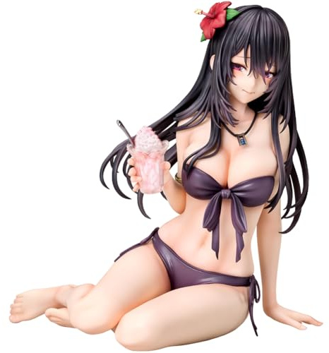 DEXSHUN Minazumi Kasane Figur Anime Illustration Figuren Badeanzug sitzend Minazumi Kasane Statue PVC Modell Desktop Dekoration Display Geschenk 10cm