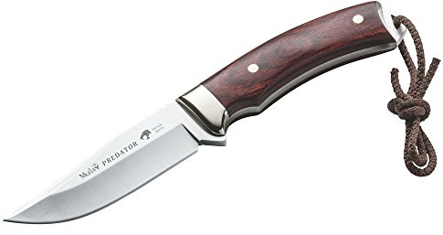 ELECTROPOLIS EIN Stück Jagdmesser Muela Predator Hartfaserplatte Palisandergriff und Zwinge Alpaka, MOVA Blatt-Mehrzweck 14 cm + Geschenkkarte