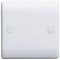 BG Nexus 894 - Slimline 1 Gang Blank Plate White Cover Plate