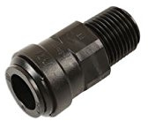 Connect 31007 Push-Fit Male Connector 15mm Tube OD to 1/2 BSPT 5pc