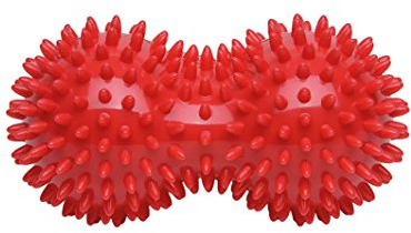 Pflegehome24® Duo-Igelball - Massage Massageball Noppenball, ROT