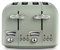 De'Longhi Argento Flora CT04.GR 4 Slice Toaster - Peppermint Green
