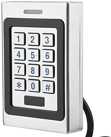 ASHATA RFID Türöffner Codeschloss, wasserdichte Tür Zutrittskontrollsystem Access Control System,RFID-Karten Sicherheit Tür Zugriffskontrolle Metall Türöffner Passwort Code