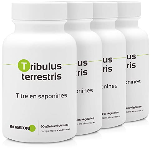 TRIBULUS TERRESTRIS * 470 mg/gélules végétales - Titré à 40% min. en saponines (90 Unité (Lot de 4))