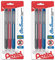 Pentel Clic Einziehbarer Radiergummi mit Griff, 3 Stück, 6 Stück