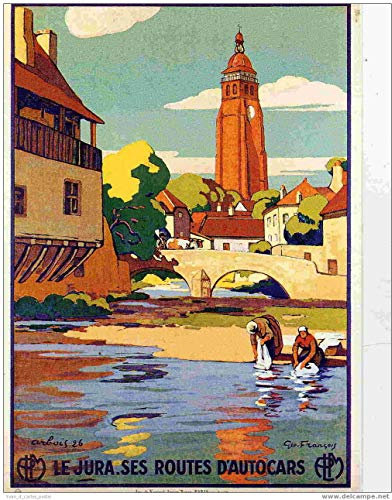 Unbekannt Poster Jura Reproduktion – Format 50 x 70 cm – Papier 300 g – Verschiedene Formate digitalen Datei möglich