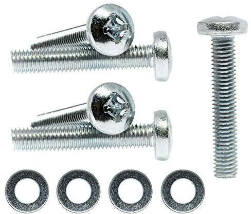 M8 x 30mm TV Wall Mount Bracket Phillips Screws Bolts for Samsung Philips Sony Toshiba LG TV JVC + Washers