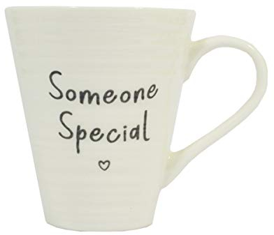 Guardian Angel 62759 Someone Special, Keramik-Teetasse für Heißgetränke, ideal für Geburtstag, Weihnachten, Valentinstag (konisch, weiß)