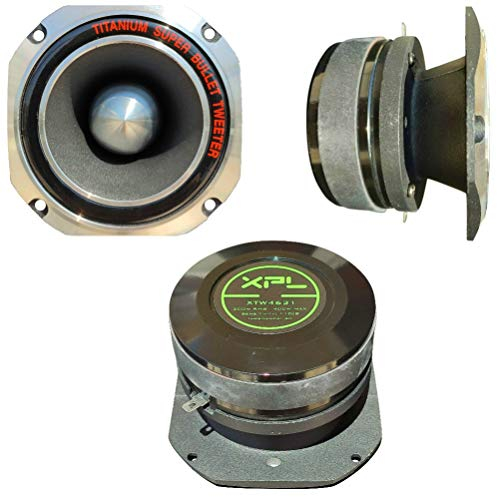 XPL XTW4631 super tweeter driver 10 x 10 cm 200 watt rms 400 watt max sensibilità 110 db portiere sportelli auto spl bobina da 4,44 cm, 1 pezzo