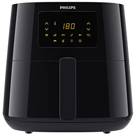 Philips HD9280/90 Airfryer XL Essential (Hot Air Fryer, 2000 W, 1200 g Capacity, Digital Display, WiFi Connected) Black