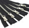 ByaHoGa 5 Stück 15 cm Reißverschluss Metall Reißverschluß 5mm Nicht teilbar für Tasche DIY Nähen Craft (Silberfarben Schwarz)