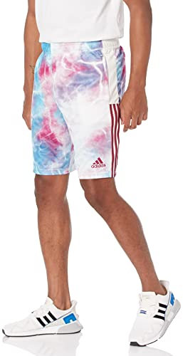 adidas Herren Tiro Shorts, Legacy Burgunderrot/Sky Rush/Weiß, XX-Large