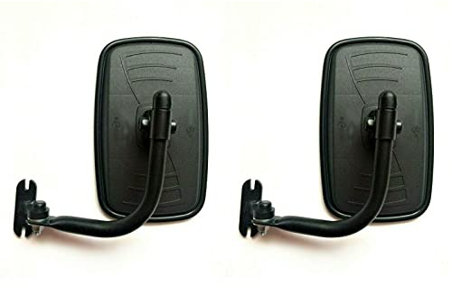 MelTruck 2x Außenspiegel Rückspiegel 233x145mm ø18 flach UNIVERSAL Traktor LKW mit Spiegelhalter