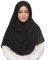 KAVINGKALY Hijab Kopftuch Damen Muslimisch Seidenweiche Chiffon Hijab Moderne Islamische Chiffon Kopftücher für Damen Türkische Premium Qualität Damen Tuch Schal(Black)