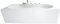 Basera® Badewanne Palma 190 x 90 cm mit Wasserfall, LED-Ambiente und Kopfstützen